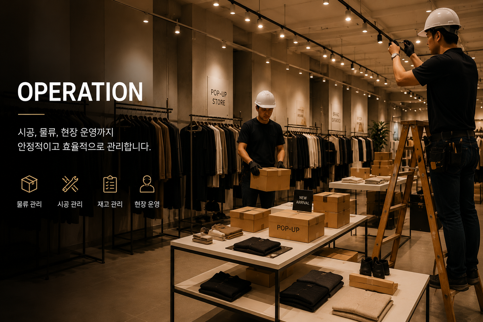 팝업 현장 운영